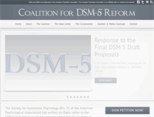 Tablet Screenshot of dsm5-reform.com
